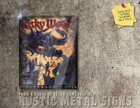 Chic Amiga Game Risky Woods Box Artwork Metal Sign [620]