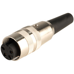 Lumberg KV40 4-Pin DIN Female Socket IEC 60130-9 Cable Mount