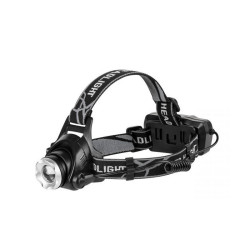 Latarka czołowa 10W REBEL akum. 3-tryby, Aluminium 2x18650