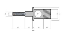 Gniazdo BANAN VEOZ komplet TYP3 czerwony + czarny