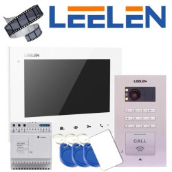 Zestaw wideodomofonowy z monitorem 7cali 305N_V31w / No18pc + zasilacz na szynę DIN (PAMIĘĆ ZDJĘĆ)