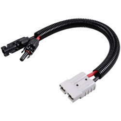 TRU COMPONENTS TC-12195636 High Current Connector Cable Type B Black Red 1 pc
