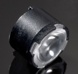 Soczewka LED Średni kąt 9.9 (Dia.) x 6.6mm, D 9.9mm, kąt widzenia 23 → 31°, do użytku z Kwadratowe OSRAM OSLON,