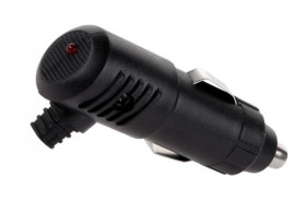 Wtyk zapalniczki kątowy z bezpiecznikiem