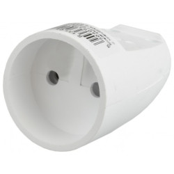 Gniazdo prądowe [2P] 230V 16A białe Schneider na kabel