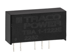 Przetwornica DC-DC, 1W, Uwe 10,8→ 13,2 V DC, Uwy ±12V dc, Iwy ±41mA Nie, TRACOPOWER Nie