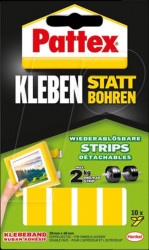 PXMS1 Klebe-Strips Pattex Kleben statt Bohren, HS PXMS1, 10 Stück