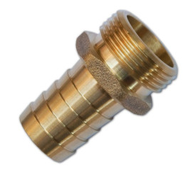 Nypel na wąż 13mm GZ 1/2" na klucz mosiądz Bradas GKI011213