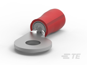 Zacisk oczkowy Ø , M3.5 izolowany średnica wew 3.51mm Czerwony TE Connectivity