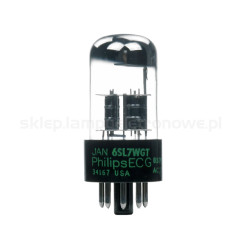 6SL7WGT Jan Philips ECG NOS Black Plate