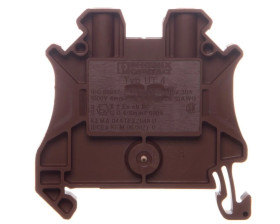 Złączka szynowa 2-przewodowa 4mm2 brązowa Ex UT 4 BN 3045224 /50szt./