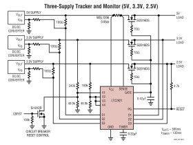 Power Supply Tracker with Input Monitors
