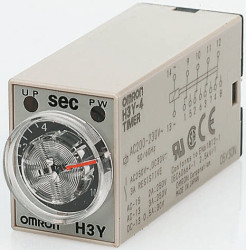 Timer Relay Wciskane 200 → 230V ac 8-stykowy Omron DPDT 2 → 60s H3Y-2 jednofunkcyjny