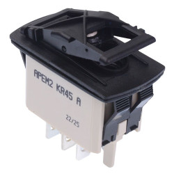 KR45CAKXXG (On)-On Momentary Auto Rocker Switch DPDT IP68 APEM
