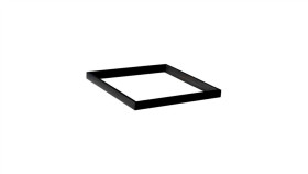Rama Montażowa Do Panelu Led 600X600x44 Zatrzaskowa Aluminium Czarna Ec79574