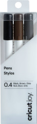 Cricut Joy Fine Point Zestaw długopisów czarny, brązowy, szary