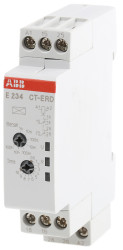 Timer Relay Szyna DIN 24 → 240 V ac, 24 → 48V dc SPDT 2-stykowy ABB SPDT 0.05 s → 100h 1SVR