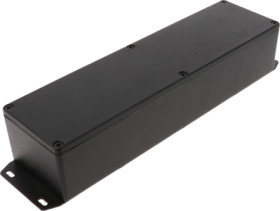 Aluminum die cast enclosure, (L x W x H) 254 x 70 x 50 mm, black (RAL 9005), IP65, 1590WBXFBK