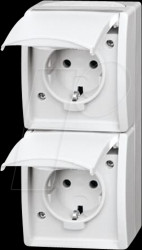 20-02 EW-54 Earthed contact outlet, 2-way