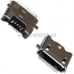 USB micro gniazdo typ AB SMD 5 pin złocone