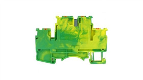 Złączka Szynowa Zaciskowa 2,5Mm2 2-Piętrowa 4-Przewodowa Żółto-Zielona Pe 5774