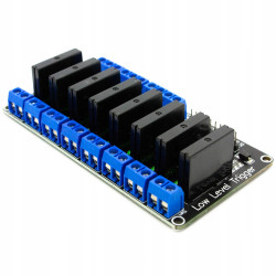 8-channel 2A OMRON G3MB-202P SSR Relay Module Arduino - Low Level Trigger