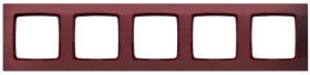 KARO Ramka pięciokrotna burgund R-5S/58