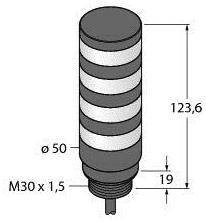 Kolumna sygnalizacyjna Turck TL50BLWBGYR 3030395 1 szt.