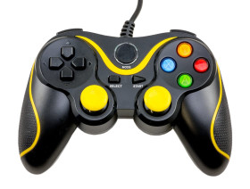 Raspberry Pi Compatible USB Gamepad (Yellow) [Discontinued]