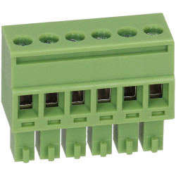TruConnect 215409 3.81mm Female Pluggable Vertical 6 Way Terminal Block
