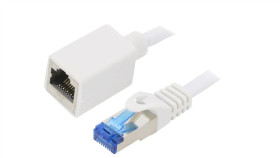 Cqx051s Przedłużacz Rj45 S/Ftp 6A Cu Lszh Biały 2M 26Awg