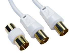 Adapter Żeńskie 3,5 mm stereo (1) na Męskie RCA (1)
