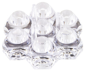 Soczewka LED Kolimator 7-LEDowa 39.15 (Dia.) x 16.5mm, D 39.15mm, kąt widzenia 50°, do użytku z Lumileds LUXEON I,