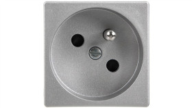 Simon Connect Gniazdo K45 Pojeyńcze Z/U 16A Ip20, Szybkozłącza, Anodyzowane...