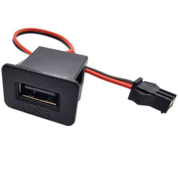 Gniazdo USB-A do obudowy Przewód 10cm