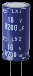 ELXZ160ELL822MM35S ELKO, 8200 µF, 16 V, 105 °C