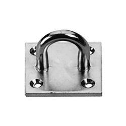 Toolcraft 892624 Eyelet Mount Steel 35mm Bright Galvanised 4.5mm Hole