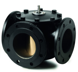 Zawór wzbudzany Żeliwo do rury 100mm liczba portów 3 Siemens Zawór obrotowy