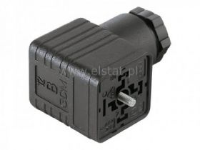 GDM2009 Złącze do elektrozaworu 2+PE czarne PG9
