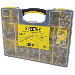 ForgeFix OPSPE1200Y Spectre™ Wood Screw Site Organiser 1200 Piece