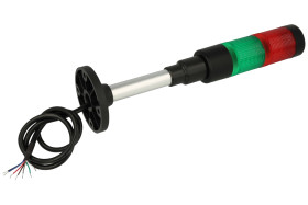 Kolumna sygnalizacyjna; HBJD-40AD2RG24B; bez buzzera; światło przerywane; światło ciągłe; 2 warstwy; zielony; czerwony; LED; 24÷