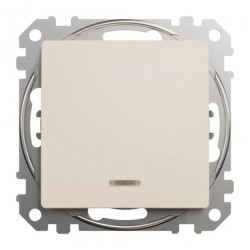 Łącznik schodowy z sygnalizacją załączenia, beżowy, Sedna Design i Elements SDD112106N