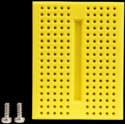 Breadboard, 170 contacts, yellow