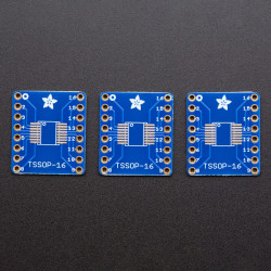 SMT Breakout PCB for SOIC-16 or TSSOP-16 - 3 Pack