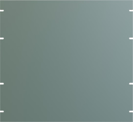 Blind plate, aluminum, (H) 445 mm, 10 U, light gray, PBPA19017GY2