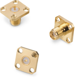 Złącze koncentryczne Montaż na kołnierzu Żeński typ złącza Złącze SMA 18GHz Lutowane