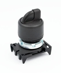 PSMB8T2 przełącznik obrotowy czarny ON-OFF-(ON)