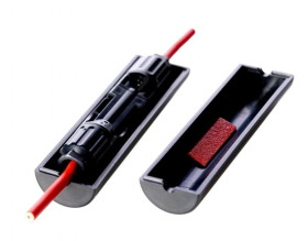 Connector Box 4 szt - Obudowa złącza kabla solarnego MC4 z plastrem Stop Fire Sticker