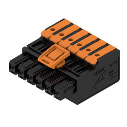 Adapter złącza 6-pinowe -rzędowe raster: 5mm Weidmuller Żeński