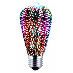 Żarówka LED E27 4W dekoracyjna czerwona ST64